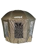 Corofish Schirmzelt 300cm mit Reißverschluss und 360° Seitenteil Anglerschirm