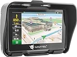 Navitel G550 4,3 Zoll Navigationsgerät Europa für Motorrad und PKW Navi mit Lifetime Karten...