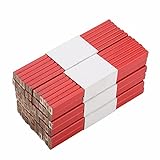 TIKATARER Tischlerstifte, 72pcs 175 Mm Rote Markierungsstifte Harte Leitungen Carpenter Bleistift...