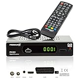 PremiumX Kabelreceiver DVB-C FTA 531C Digital FullHD SCART HDMI USB Mediaplayer, TV-Receiver...