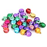 Jingle Bells Eisen-Anhänger für Weihnachtsbaumschmuck und Partyzubehör (6 mm, 300 Stück)