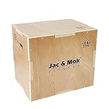 JacMok 3 in 1 Holz Plyo Box-Jumping Box-Non-Slip Plyometric Box for Jumping Exercise - Workout Step...