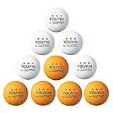 CYILPR 10 Stück Tischtennisbälle Hochleistungs-Trainingsball Pingpong-Ball für Innen- und...