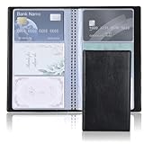 IANFAN Visitenkarten Aufbewahrung für 120 Karten, Visitenkartenhülle Visitenkartenmappe Unisex...