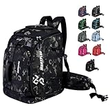 MORXPLOR Skischuhtasche – 65 l gepolsterter wasserdichter Ski-Reiserucksack für Ausrüstung und...