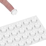 24 Stück Antirutsch Pads Glasplatte Schutzpuffer Abstandshalter Transparente 20mm x 5mm Gummi Glas...