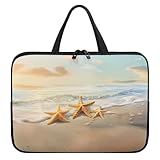 Treer Sommer Strand Druck Laptoptasche, Handtasche Damen Herren, Laptop Tasche mit Reißverschluss,...