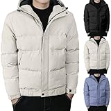 Dicke, gepolsterte Jacke, gesteppt, Thermo-Outwear mit Kapuze, winddicht, gesteppt, mit...