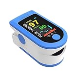 Pulsoximeter, Professioneller Finger-Pulsoximeter mit Farb-LCD-Bildschirm, Ein-Knopf-Bedienung,...
