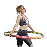 HOOPOMANIA Large Hoop [1,8 kg] Fitnessreifen zum abnehmen – Hulahoop für Männer und Frauen