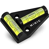 MINIC Magnetische-Kreuzwasserwaage - Wasserwaage klein - Strapazierfähig und Bruchsicher -...
