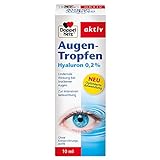 Doppelherz Augen-Tropfen Hyaluron 0,2% – Medizinprodukt ohne Konservierungsstoffe mit lindernder...