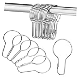 SOLUSTRE 20 Stück Duschvorhanghaken Gourd Form Rostfreie Metallringe für Fenster und Badezimmer...