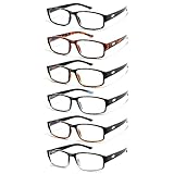 COJWIS 6 Pack Lesebrille für Herren Damen Blaulichtfilter Brillen Anti Blaulicht PC Gaming...