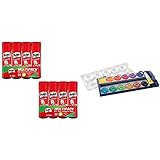 Pritt Klebestift, sicherer und kinderfreundlicher Kleber für Kunst und Bastelarbeiten, Vorteilspack...