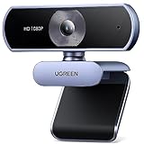 UGREEN Webcam Full HD 1080P/30fps USB Webcam für PC, Webcam mit Mikrofon, klares Stereo-Audio,...