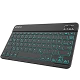 Fintie Beleuchtete Tablet Tastatur (Deutsches Layout QWERTZ), 10 Zoll Bluetooth Tastatur mit...