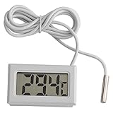Wasserthermometer, Sondensensor Digitales LCD Thermometer für Aquarienfische und Reptilien wie...