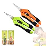 CIOUYAOS 2pcs Klein Gartenschere, Astschere Bonsai Schere Baumschere Ernteschere, Pruning Shears...