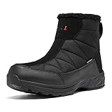 TLOLA Winterschuhe Herren Wasserdicht Warm Gefüttert Schneestiefel Rutschfest Winterstiefel Herren...