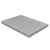 Baby Delux Laufgittermatratze 75x100 cm für Laufstall Laufgitter Schaumstoff Matratze Grey Stars...