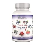 BIOMENTA Super7 – 120 hochdosierte Multifrucht Kapseln - Beeren Mix mit OPC + Cranberry + Goji...