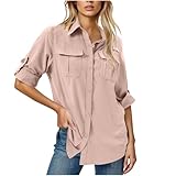 Generisch Damen Hemdbluse Schutz Langarmshirt Leicht Atmungsaktiv Outdoor Wandershirt mit...