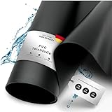 TeichVision - Premium PVC Teichfolie schwarz - Stärke 1 mm - 2 m x 2 m/PVC Folie schwarz auch...
