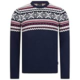 GIESSWEIN Norweger Pullover Herren - feinste Merino Lammwolle, Wollpullover für Herren mit Jacquard...