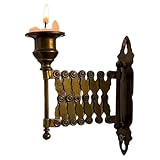 EcoGleam Ausziehbarer Kerzenhalter, vielseitig einsetzbar, Retro-Kerzenständer,...