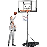 Basketballkorb Outdoor,Basketball Korb 100-305cm Höhenverstellbar,Basketballkörbe mit Ständer,...