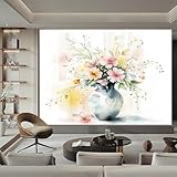 Fototapete Vase 200 x 140 cm (W x H) Aquarell Vlies Tapeten Moderne Wandtapete Wohnzimmer...