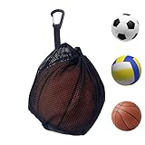 Einzel-Balltasche - Ballhalter mit Rucksackclip, tragbarer Ballhalter mit Clip | Entzückende...