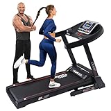 Miweba Sports elektrisches Laufband HT5000 - Incline bis 15% - Große Lauffläche – 3,5 PS - 18...