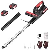 Akku Heckenschere 21V Heckenschere Elektrisch: Strauchschere Akku mit 2 * 2000 mAh Akku,...