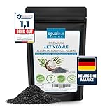 AGUALEVE® Premium Aktivkohle Granulat 200g aus Kokosnussschalen - Die Nr. 1 - Pflanzen, Katzenklo,...