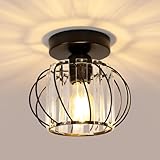 Pheashine Moderne Kristall Deckenleuchte, E27 LED Deckenleuchte, Mini Kristall Kronleuchter für...