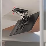 QICBYING Motorisierte TV-Deckenhalterung, Motorisierte TV-Wandhalterung, 0–85° Klappbare...