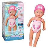 Baby Born My First Swim Girl - 30 cm Puppe - Wasserfeste Aufzieh-Badepuppe - Funktioniert ohne...
