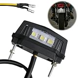 SRLWMYI LED Kennzeichenbeleuchtung Motorrad, E Geprüfte LED, für Motorrad Kennzeichen, Quad Roller...