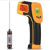 Infrarot Thermometer, Digitales IR Laser Thermometer, Temperaturpistole -26°F~1022°F...