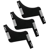 Bartschablone,3 PCS Bartpflege Bartformen Bartformen für Kinnbart Koteletten Hals Bart Konturen...