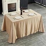 Mateju Tischrock Stehtisch Husse Rechteckige, Satiniertes Tischdecke für Partei, Feiern...