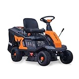 FUXTEC Aufsitzmäher FX-RMR66, Rasentraktor mit eStart, Schnittbreite 66 cm, 6PS, 150 L Fangkorb,...