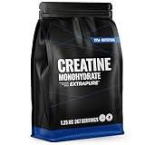 Creatin Monohydrat Pulver 1,25kg / 1250g - Ultra Reines Kreatin Monohydrat mit Vitamin B6 - Optimal...
