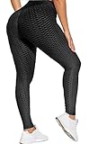 Merlvida Sport Leggings Damen High Waist, Anti Cellulite Push up Leggins Blickdicht mit...