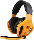 Edcsi Kabelgebundenes Gaming-Headset, Over-Ear-Kopfhörer mit Geräuschunterdrückung,...