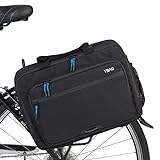 YBAG Commuter - Nachhaltige Fahrradtasche Laptop - Gepäckträgertasche für Büro mit 4 Fächer |...