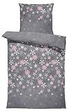 Leonado Vicenti Winter Bettwäsche Thermo Fleece Flausch Kuschelig Warme Garnitur Bettbezüge Set,...