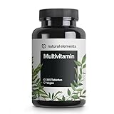 Multivitamin – 365 vegane Tabletten – Jahresvorrat – wertvolle Vitamine A-Z, mit Vitamin K1...